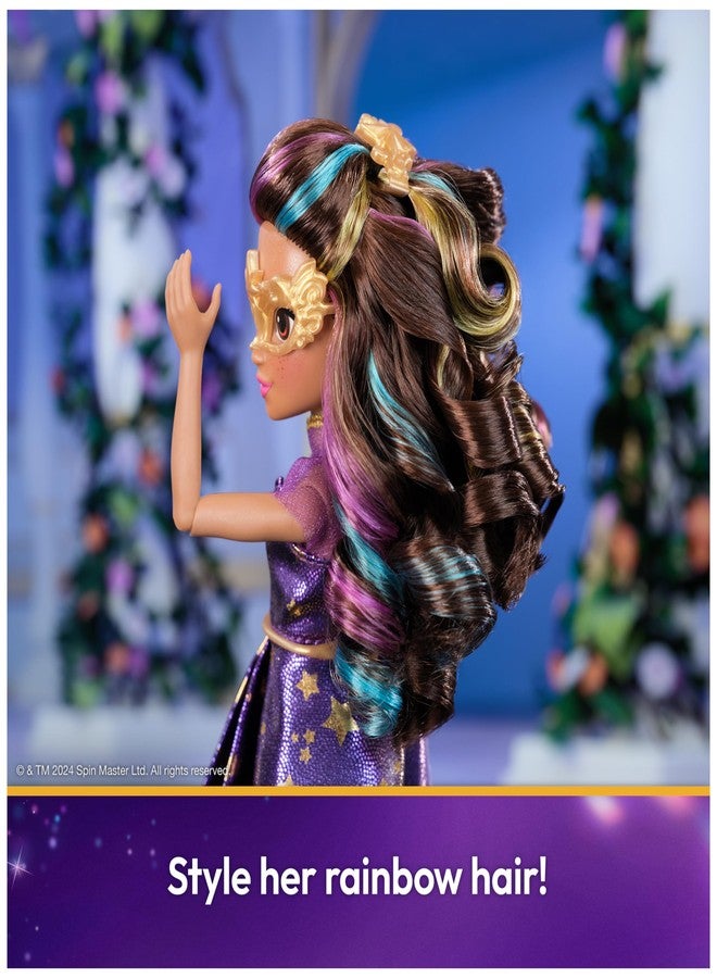 Unicorn Academy أكاديمية يونيكورن، دمية صوفيا لحفل تنكري مع 9 ملحقات، 9.5 بوصة، دمى وألعاب يونيكورن، هدايا وحشوات جوارب للبنات - Image 3